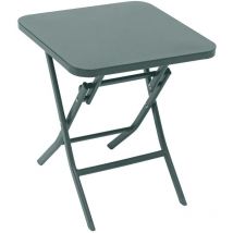 Hesperide - Table d appoint de jardin carrée Greensboro vert jade 40x40cm en acier traité époxy - Hespéride