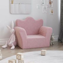 Le Poisson Qui Jardine - Fauteuil en mousse pour chambre enfant. Rose. De qualité et Très confortable - Rose
