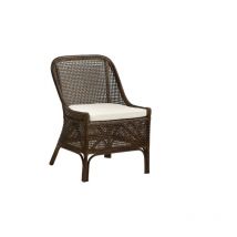 Fauteuil en rotin avec coussin