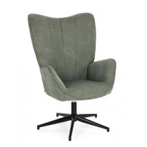 Fauteuil en tissu vert 69x72x106