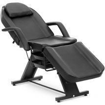 Physa - Fauteuil esthétique 200 kg Noir Fauteuil de tatouage Fauteuil manucure pédicure