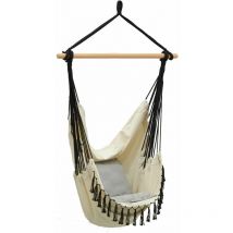 Aubry Gaspard - Fauteuil hamac en coton et macramé