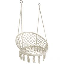 Aubry Gaspard - Fauteuil hamac rond en coton et métal