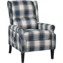 Fauteuil inclinable Bleu Tissu