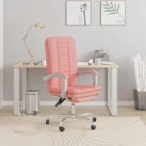 Fauteuil inclinable de bureau Rose Similicuir Vidaxl