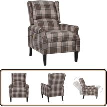Vidaxl - Fauteuil inclinable de massage Beige Tissu - Fauteuil Massant - Fauteuil Relax - Chaise Massage - Fauteuil Inclinable - Fauteuil Cuir