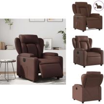 Fauteuil inclinable électrique Marron Similicuir - Fauteuil Inclinable Électrique - Fauteuils Inclinables Électriques - Fauteuil Électrique Pour