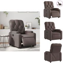 Fauteuil inclinable électrique Marron Similicuir - Fauteuil Inclinable Électrique - Fauteuils Inclinables Électriques - Fauteuil Électrique Pour