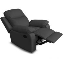 Iperbriko - Fauteuil inclinable en simili cuir 97x90x100