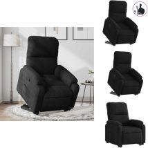 Fauteuil inclinable noir tissu microfibre - Fauteuil - Fauteuils - Fauteuil Releveur Inclinable - Fauteuil Releveur Et Inclinable