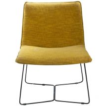 Made In Meubles - Fauteuil jaune Isaure