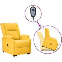 Fauteuil jaune tissu