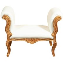 Fauteuil Louis XVI de style français en hêtre massif