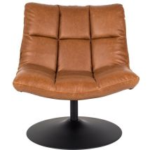 Fauteuil lounge PU camel – 66x81x78 cm – Mobilier d'intérieur – Matières, Style, Hauteur, Longueur, Largeur