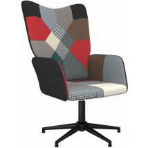 Décoshop26 - Fauteuil lounge chaise de canapé design modene design modene patchwork tissu multicolore DEC026749