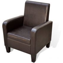 Fauteuil Marron Similicuir