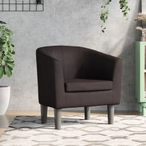 Fauteuil marron similicuir