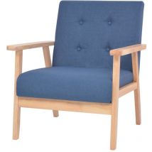 Fauteuil Bleu Tissu - Vidaxl