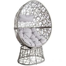 Fauteuil oeuf pivotant en polyrésine