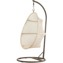 Jardiline - Fauteuil œuf suspendu en macramé coton