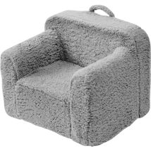 Fauteuil pour enfants Mophorn canapé doux pour tout-petits avec éponge haute densité 25D, chaise de lecture en tissu Sherpa douillet pour chambre et