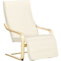 Fauteuil relax anael crème