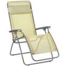 Lafuma Mobilier - Fauteuil Relax Jardin - Chaise Longue Zéro Gravité - Rclip - Batyline Iso - Jaune Etamine