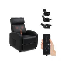 Lunsy - Fauteuil Relax Fauteuil de massage électrique avec chauffage. 2 zones de massage puissantes.Réglable en Hauteur