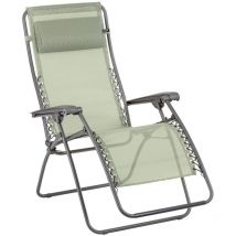 Lafuma Mobilier - Fauteuil Relax Jardin - Chaise Longue Zéro Gravité - Rsxa - Batyline Iso - Vert Moss