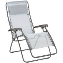 Fauteuil Relax Jardin - Chaise Longue Zéro Gravité - Rsxa - Batyline Iso - Bleu Ciel - Lafuma Mobilier