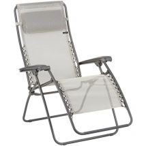 Lafuma Mobilier - Fauteuil Relax Jardin - Chaise Longue Zéro Gravité - Rsxa - Batyline Iso - Beige Seigle