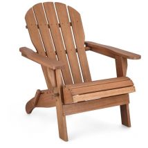 Fauteuil relax pliant à accoudoirs en bois d'acacia - louisiane