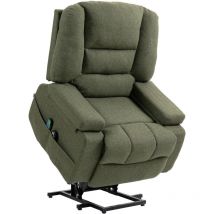 Fauteuil releveur massant chauffant ENYA vert