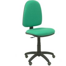 Modelo Ayna - Silla de oficina ergonómica con mecanismo de contacto permanente, regulable en altura y ruedas de parqué - Asiento y respaldo tapizados