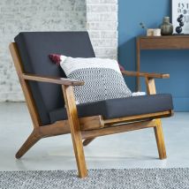 Fauteuil en teck massif