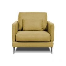 Fauteuil Splendido Tissu Jaune - 1 Place