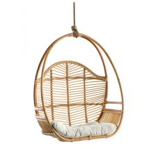 Miliboo - Fauteuil suspendu en rotin galon