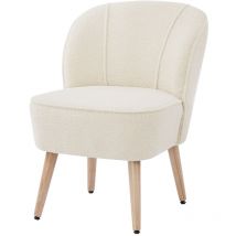 Bata - Fauteuil tivoli tissu bouclette beige