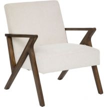 Atmosphera Créateur D'intérieur - Fauteuil Chen Orac Ivoire - Atmosphera