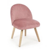 Yes Everyday - Poltroncina vintage en tissu Rose Antique adeline 47x57x h76 cm