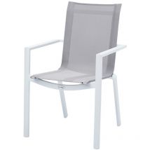 Wilsa Garden - Fauteuil White Star structure aluminium coloris Blanc