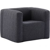 Fauteuil gonflable Intérieur et extérieur Résistant à l'eau et aux intempéries Léger et facile à transporter Gris foncé trendyflair