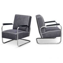 Fauteuils Bauhaus Cantilever vintage restauré