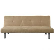 Comfy Living - Faux Suede Sofa Bed in Cream