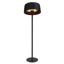 Parasol chauffant électrique Sirmione Noir- Extérieur - 3 Puissances de Chauffe - Économique - 60 x 60 x 215 cm - Favex