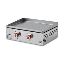 Brasero - favex - Plancha Joana 2 Feux Inox 2 Brûleurs - Origine France Garantie - Surface de cuisson 53 x 40 cm - Tiroir graisse - Jusqu'à 8