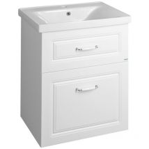 Aqualine - favolo Vanity Unit 57x72,5x44,6cm, blanc mat