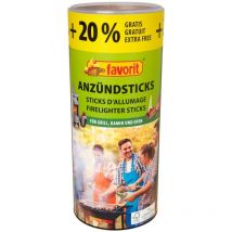 Favorit - Anzündestiks Naturholz Praktische Anzünder aus Echtholz und Wachs - 100