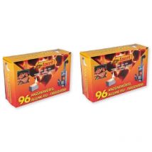 FAVORIT 2er Set Anzündwürfel – für Grill Kamin (2 x 800 g Karton)
