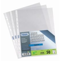 Confezione 10 Buste A Foratura Universale Formato Interno 35x50cm Finitura Liscia